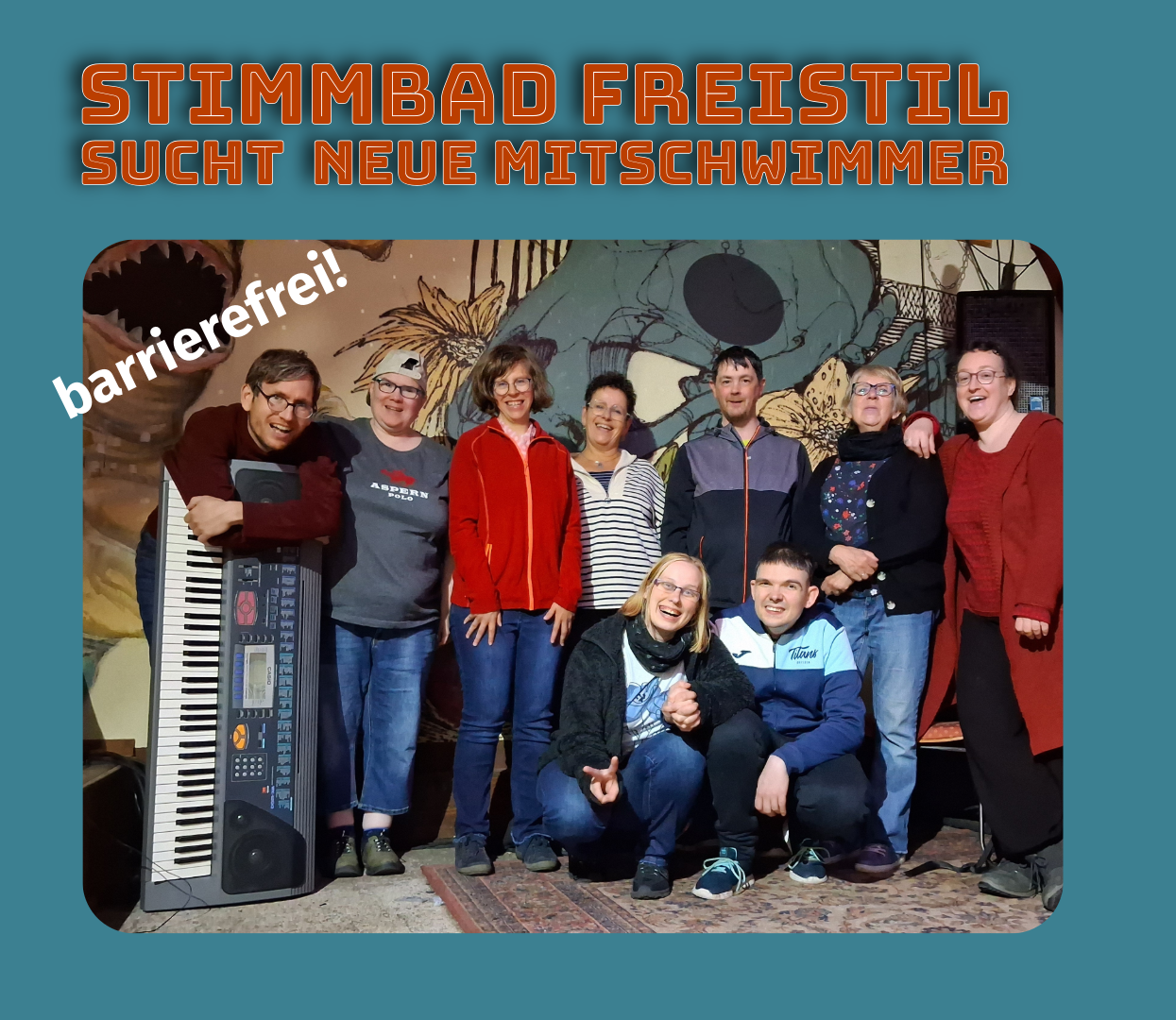 Inklusiver Chor „Stimmbad Freistil“ sucht mehr Stimmen.